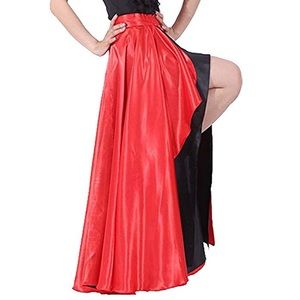 Two layered dance flamenco skirt